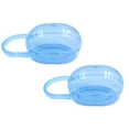 thumbnail image 1 of 2 Pcs Pacifier Case Pacifier Holder Case Transparent Container Box Pacifier Container Pacifier Nipple Holder Case Container Boxes for Travel, 3.11x2.05x1.93 Inch, Blue, 1 of 6