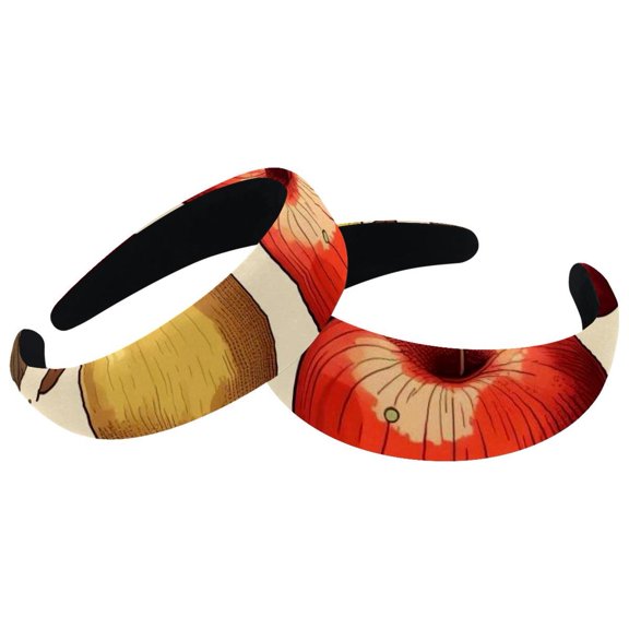 2 Pcs Padded Headbands for Women, Fruit Headband for Girls Hair Band Head Band Hoops for Teen Girls Hair Accessories for Women Girls