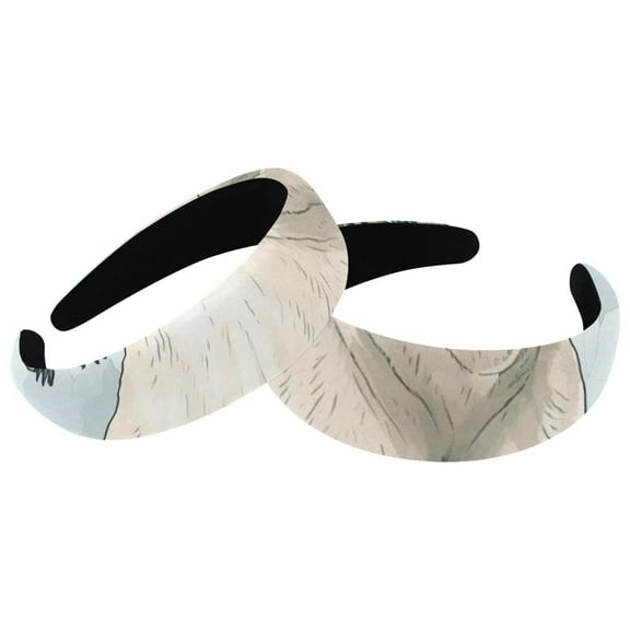 2 Pcs Padded Headbands for Women, White Bear Headband for Girls Hair Band Head Band Hoops for Teen Girls Hair Accessories for Women Girls