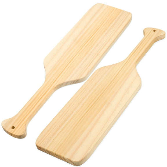 2 Pcs Paddle Board Decor Decoration for Home Wooden Fraternity Paddles Unfinished Boards Crafts