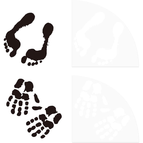 2 Pcs Palm Acrylic Sleeve Stencil Plastic Painting Stencil Reusable Art Templates Print Template Reusable Bleached Shirt Acrylic Sleeve Stencil for DIY Art Craft Clothes Decor Mixed Color 1set