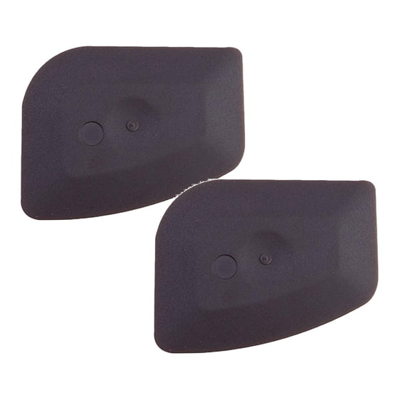 2 Pcs Pan Scraper Dish Scraper Food Scraper Tool Plastic Pot Scraper Kitchen Scraper Grease Scraper Cast Iron Skillet Pan Scraper Tool for Cleaning, 2.36x2.95 Inch, Brown
