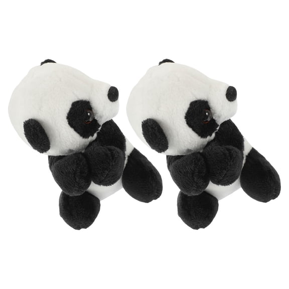 2 Pcs Panda Clip Doll Toy Plush Animal Panda Clip for Photo Panda Stuffed Animal Panda Animal Clip Office