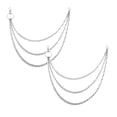 thumbnail image 1 of 2 Pcs Pants Chain, Metal Iron Pants Chain Wallet Chain 3-Layer Jeans Chain Hip Hop Punk Goth Pants Accessories for Egirl Eboy Women Men Belt Pocket Chain, 1 of 9