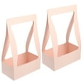 thumbnail image 1 of 2 Pcs Paper Flower Basket Gift Boxes Flower Wrapping Material Kraft Gift Bags Fresh Flower Case Paper Wrapping Container, 1 of 6