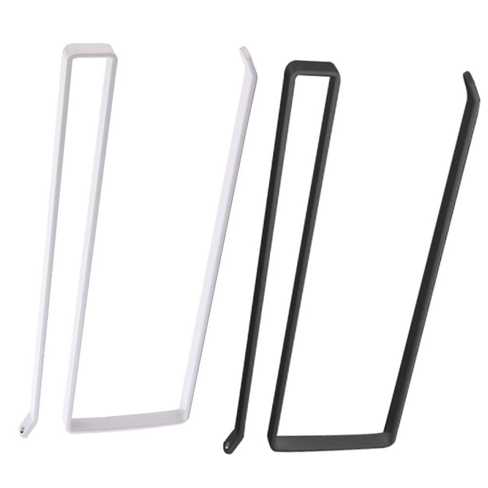 2 Pcs Paper Towel Holder Tension Rod Shelf Kitchen Storage Rack Towel