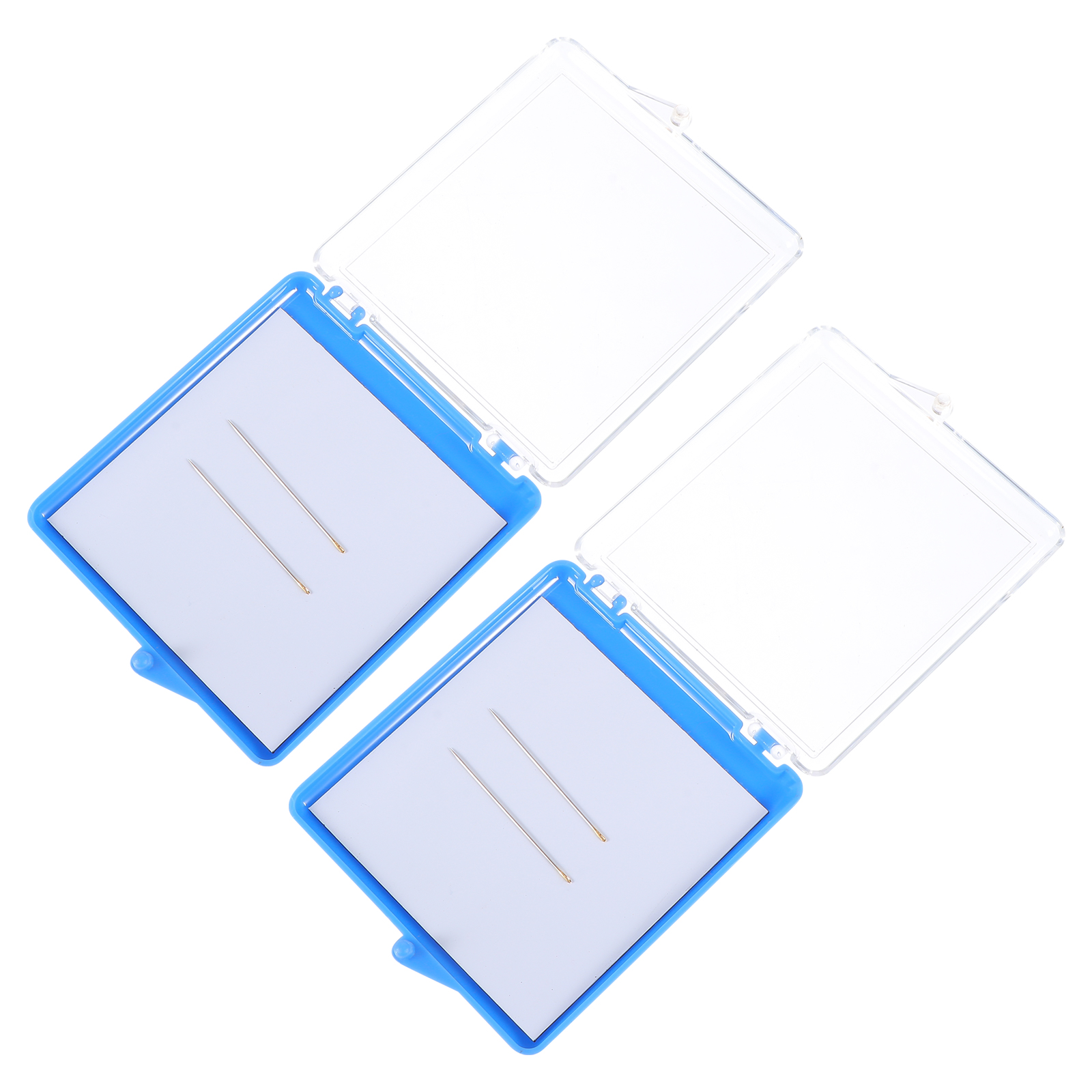 2 Pcs Para Guardar Suction Box Needle Nest Case Container Pin