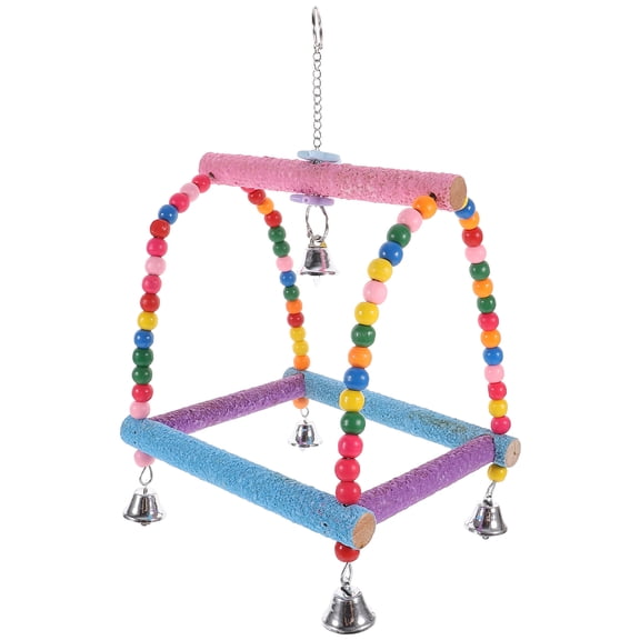 2 Pcs Parrot Building Blocks Bird Playing Toy for Small Birds