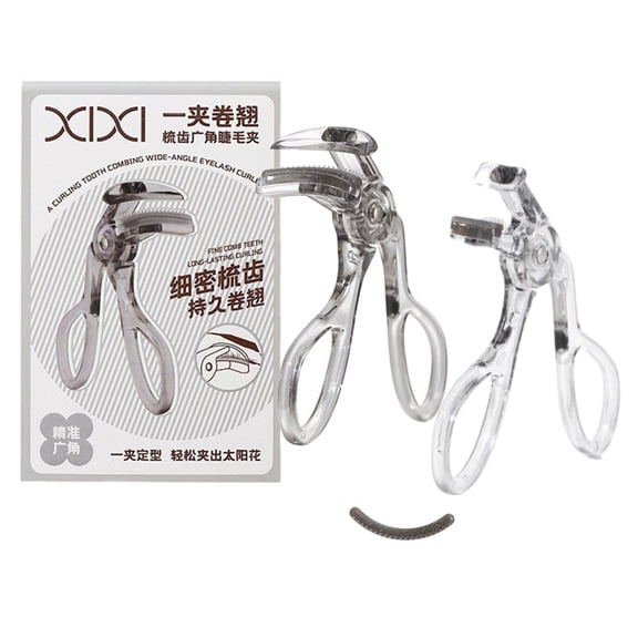 2 Pcs Partial Lash Curlers and Wide-Angles Eyelash Curler Set Lashes Curler with Comb Eyelashes Curler
