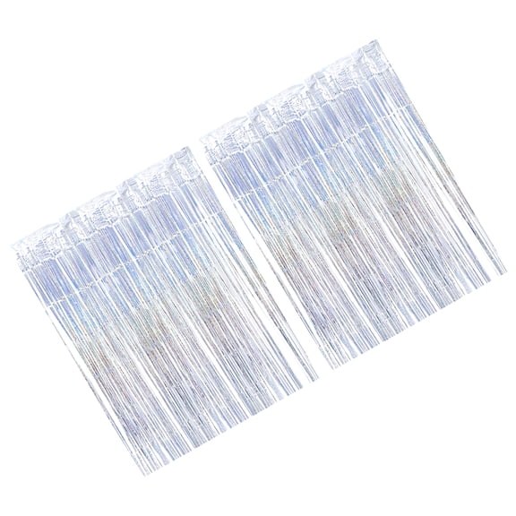 2 Pcs Party Background Curtain Backdrop for Foil Strip