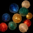 thumbnail image 1 of 2 Pcs Party Lights String Lights 35 Sugar Coated Mini Globe Bulbs Green Wire Multicolor, 1 of 1
