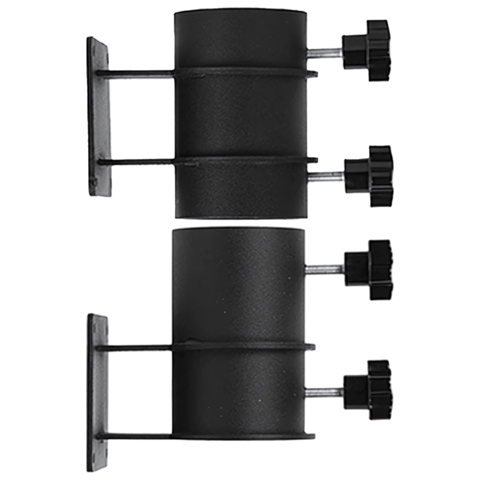 2 Pcs Patio Umbrella Clamp for Deck Rail, Adjustable Metal Umbrella Holder, Easy Install for Balcony and Outdoor Decks, Includes Screws and Nuts