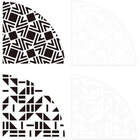 2 Pcs Pattern Acrylic Sleeve Stencil Plastic Painting Stencil Reusable Art Templates Print Template Reusable Bleached Shirt Acrylic Sleeve Stencil for DIY Art Craft Clothes Decor DIY