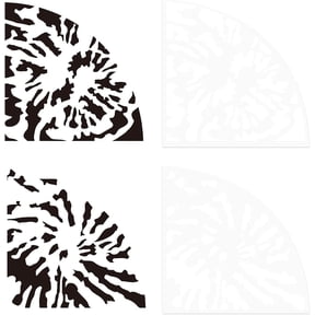 2 Pcs Patterns Acrylic Sleeve Stencil Plastic Painting Stencil Reusable Art Templates Print Template Reusable Bleached Shirt Acrylic Sleeve Stencil for DIY Art Craft Clothes Decor DIY