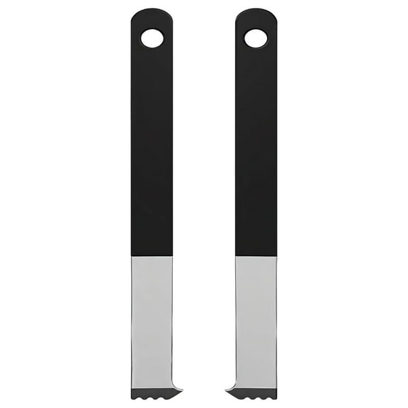 2 Pcs Paver Puller Tool with Serrated Edge, Heavy Duty Metal Paving Brick Extractor, 8.9 Inches, Comfortable Black Plastic Handle for Easy Garden Patio Paver Replacement