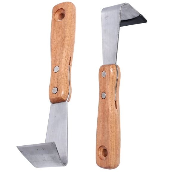 2 Pack Fruit Tree Bark Scrapers with Smooth Rounded Edges for Safe Peeling and Effective Garden Tree Maintenance Tools