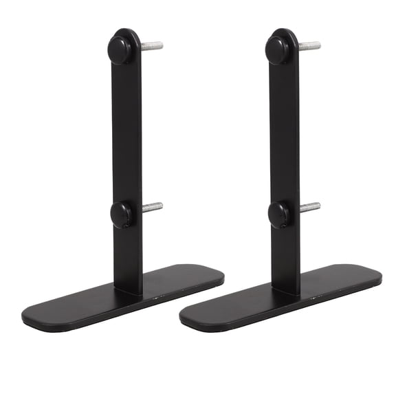 2 Pcs Peg Board for Desk Clamp Nail Wallpapers Film Wall-mounted Black