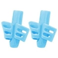 thumbnail image 1 of 2 Pcs Pencil Grips for Human Handwriting Pencil gripper Pencil Holder Posture Correction Training Writing AIDS for Preschooler Human Special Needs, Light Blue, 1 of 2