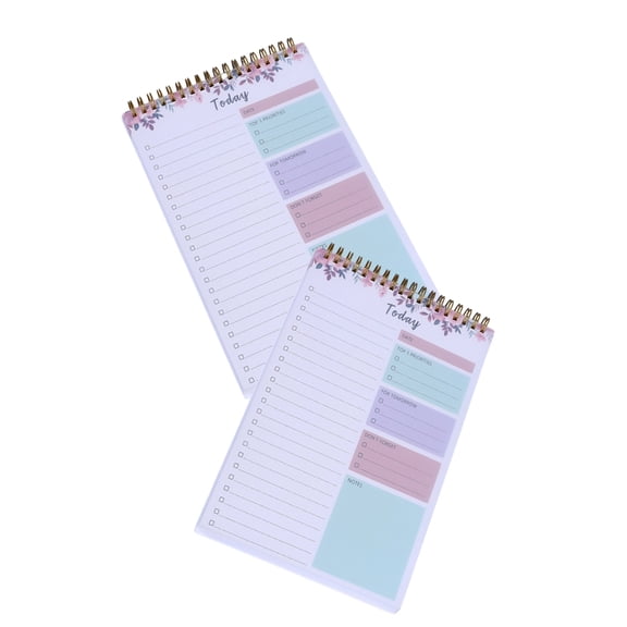 2 Pcs Personal Organisers Weekly Planner Notepads Daily Planner for Planning