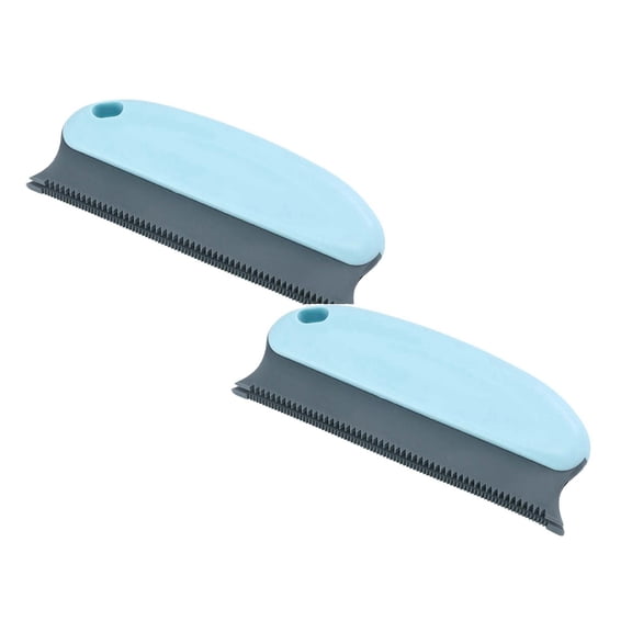 2 Pcs Pet Hair Remover Brush, Double Serrated Structure Lint Removal Tool for Cat and Dog Hair, Fuzz Scraper Grooming Comb for Carpet, Sofa, Furniture, Couch, Bed, Clothes, Car Interiors, 5.9"