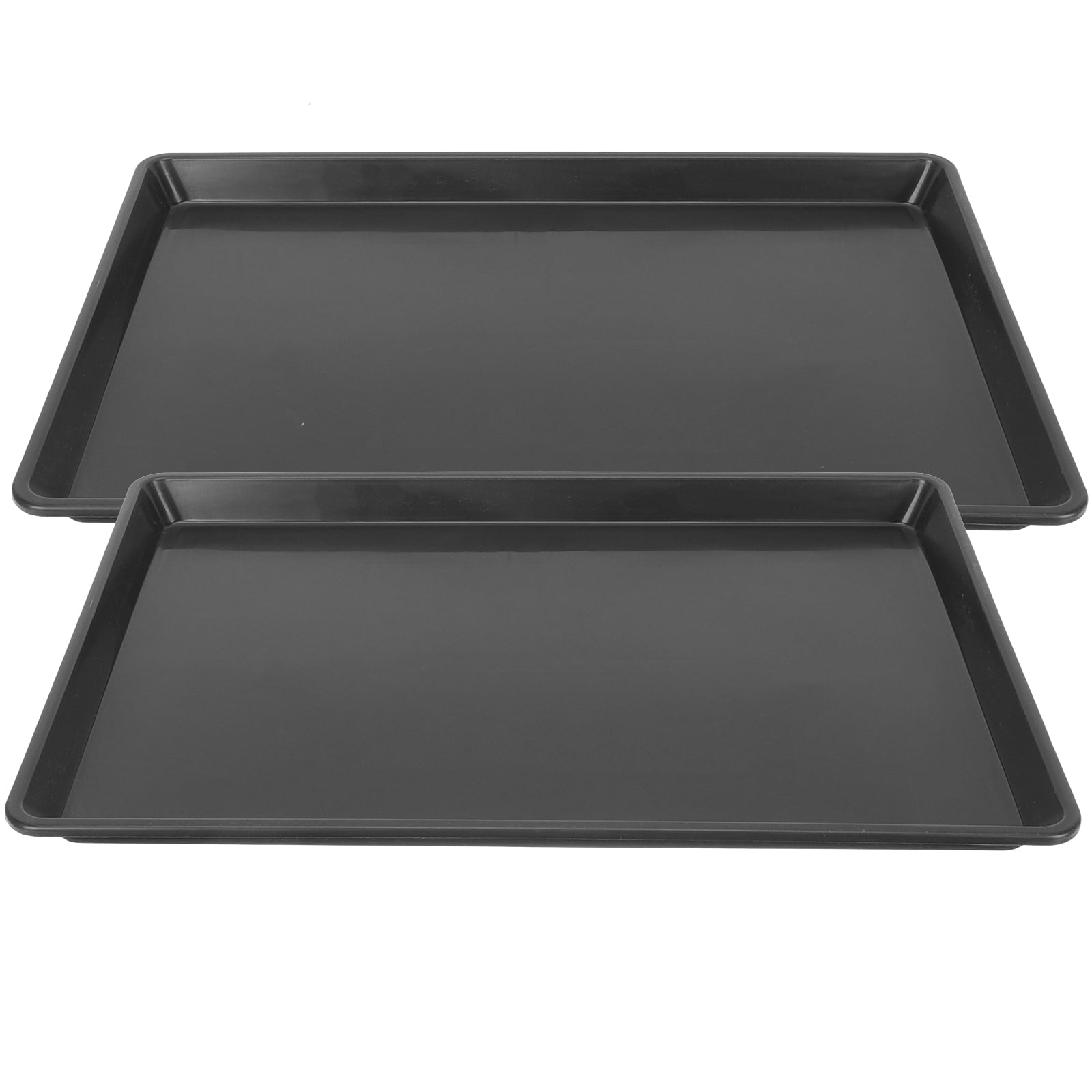 2 Pcs Pet Poop Holder Pans Bird Cage Dog Crate Bottom Tray Replacement Cat Litter Trays Bedpan