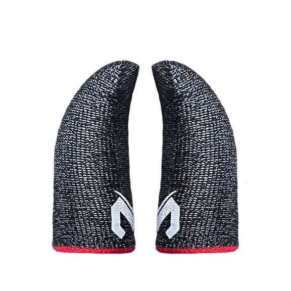 2 Pcs Phone Games Sweat-Proof Finger Gloves Thumbs Finger Cover Anti-slip Cot