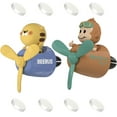 thumbnail image 1 of 2 Pcs Pilot Car Air Fresheners, Cute Monkey Car Vent Clip Air Freshener with 4 Fragrant Tablets Automotive Air Outlet Fan Diffuser, Automotive Interiors Vent Decoration (Monkey+Tiger), 1 of 10