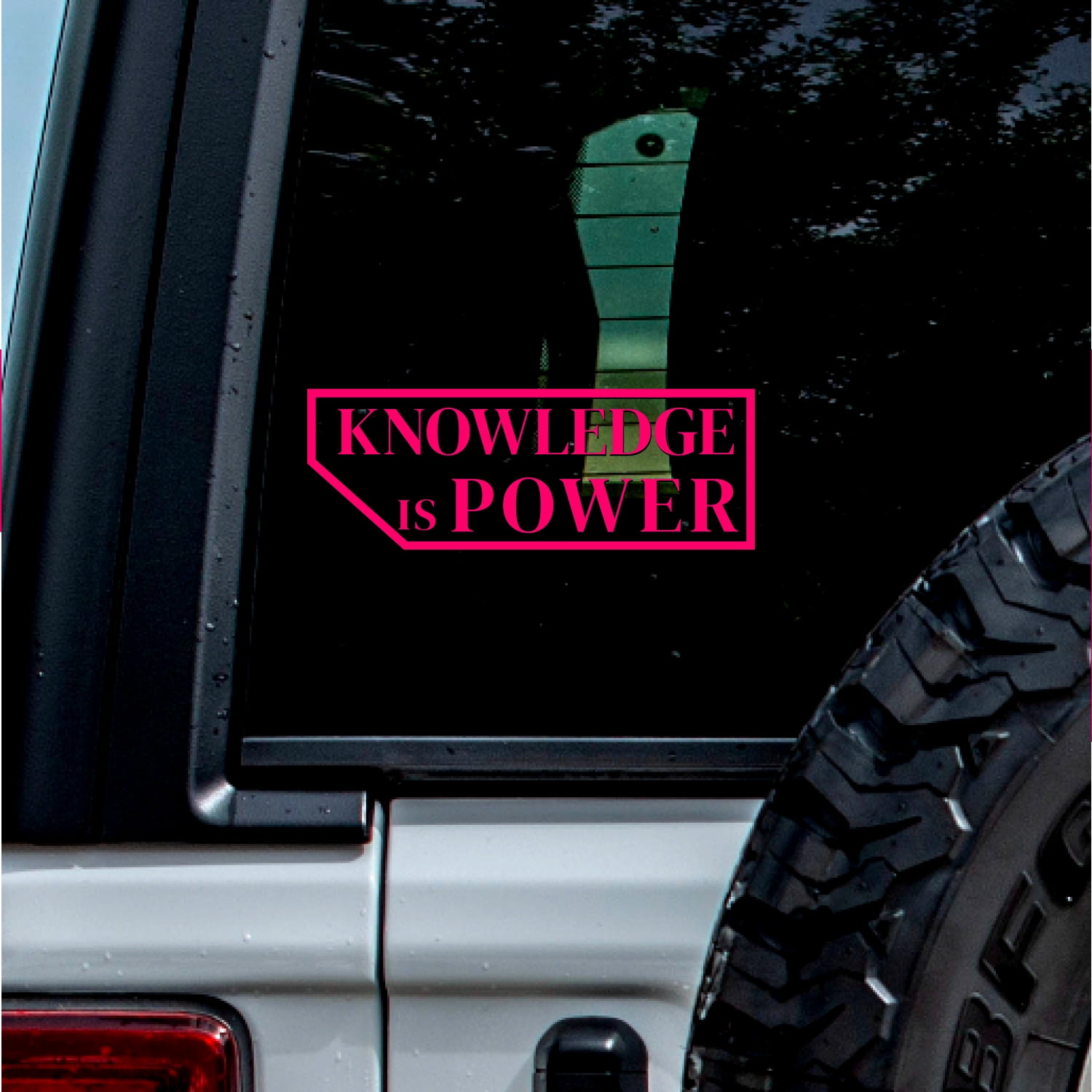 (2 Pcs, Pink, 5.8'' X 2.1'') Transparent Adhesive Decal Sticker Of ...