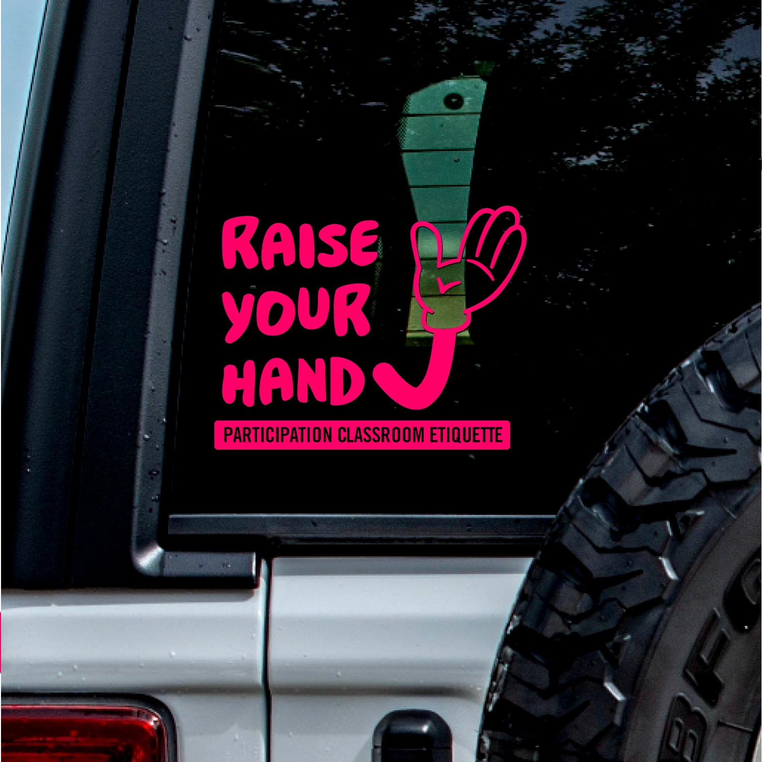 (2 Pcs, Pink, 7.2'' X 5.6'') Transparent Adhesive Decal Sticker Of ...