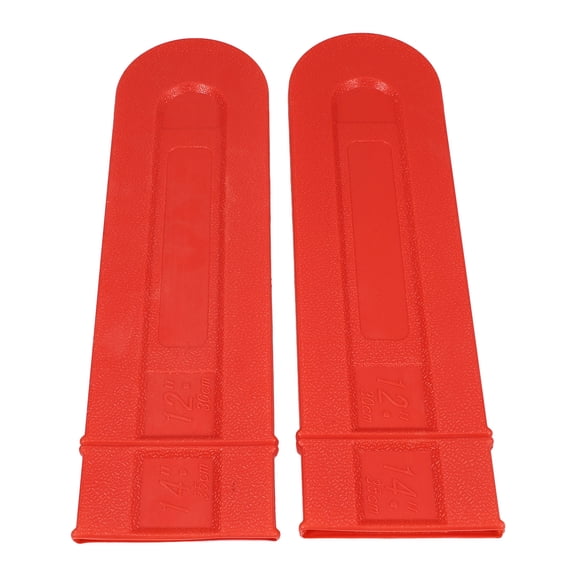 2 Pcs Pins Scratch Saw Chain Guide Cover 34CM Orange