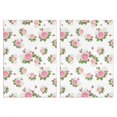 thumbnail image 1 of 2 Pcs Pioneer Flower Floral Print Pattern Funny Kitchen Towels, Microfiber Dish Towels, Kitchen Tea Towels Set 18" X 26", 1 of 5