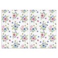 thumbnail image 1 of 2 Pcs Pioneer Flower Floral Print Pattern Funny Kitchen Towels, Microfiber Dish Towels, Kitchen Tea Towels Set 18" X 26", 1 of 6