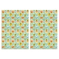 thumbnail image 1 of 2 Pcs Pioneer Flower Floral Print Pattern Funny Kitchen Towels, Microfiber Dish Towels, Kitchen Tea Towels Set 18" X 26", 1 of 3