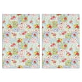 thumbnail image 1 of 2 Pcs Pioneer Flower Floral Print Pattern Kitchen Towels, Funny Microfiber Dish Towel Set, 18" X 26" Tea Towels, 1 of 6
