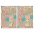 thumbnail image 1 of 2 Pcs Pioneer Flower Floral Print Pattern Kitchen Towels, Funny Microfiber Dish Towel Set, 18" X 26" Tea Towels, 1 of 6