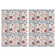 thumbnail image 1 of 2 Pcs Pioneer Flower Floral Print Pattern Kitchen Towels, Funny Microfiber Dish Towel Set, 18" X 26" Tea Towels, 1 of 6