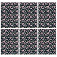 thumbnail image 1 of 6 Pcs Pioneer Flower Floral Print Pattern Kitchen Towels, Funny Microfiber Dish Towel Set, 18" X 26" Tea Towels, 1 of 6