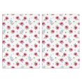 thumbnail image 1 of 2 Pcs Pioneer Flower Floral Print Pattern Kitchen Towels, Funny Microfiber Dish Towel Set, 18" X 26" Tea Towels, 1 of 6
