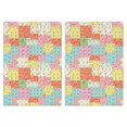 thumbnail image 1 of 2 Pcs Pioneer Flower Floral Print Pattern Kitchen Towels, Funny Microfiber Dish Towel Set, 18" X 26" Tea Towels, 1 of 6