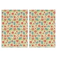thumbnail image 1 of 2 Pcs Pioneer Flower Floral Print Pattern Kitchen Towels, Funny Microfiber Dish Towel Set, 18" X 26" Tea Towels, 1 of 6