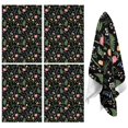 thumbnail image 1 of 2 Pcs Pioneer Flower Floral Print Pattern Kitchen Towels, Funny Microfiber Dish Towel Set, 18" X 26" Tea Towels, 1 of 6