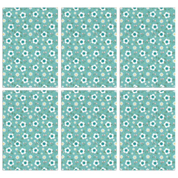 2 Pcs Pioneer Flower Floral Print Pattern Kitchen Towels, Funny Microfiber Dish Towel Set, 18" X 26" Tea Towels