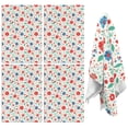 thumbnail image 1 of 2 Pcs Pioneer Flower Floral Print Pattern Kitchen Towels, Funny Microfiber Dish Towel Set, 18" X 26" Tea Towels, 1 of 6