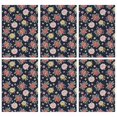 thumbnail image 1 of 2 Pcs Pioneer Flower Floral Print Pattern Kitchen Towels, Funny Microfiber Dish Towel Set, 18" X 26" Tea Towels, 1 of 6