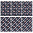 thumbnail image 1 of 2 Pcs Pioneer Flower Floral Print Pattern Kitchen Towels, Funny Microfiber Dish Towel Set, 18" X 26" Tea Towels, 1 of 6