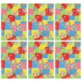 thumbnail image 1 of 6 Pcs Pioneer Flower Floral Print Pattern Kitchen Towels, Funny Microfiber Dish Towel Set, 18" X 26" Tea Towels, 1 of 6