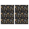 thumbnail image 1 of 2 Pcs Pioneer Flower Floral Print Pattern Kitchen Towels, Funny Microfiber Dish Towel Set, 18" X 26" Tea Towels, 1 of 6