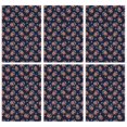 thumbnail image 1 of 2 Pcs Pioneer Flower Floral Print Pattern Kitchen Towels, Funny Microfiber Dish Towel Set, 18" X 26" Tea Towels, 1 of 6