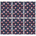 thumbnail image 1 of 2 Pcs Pioneer Flower Floral Print Pattern Kitchen Towels, Funny Microfiber Dish Towel Set, 18" X 26" Tea Towels, 1 of 6