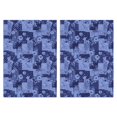 thumbnail image 1 of 2 Pcs Pioneer Flower Floral Print Pattern Kitchen Towels, Funny Microfiber Dish Towel Set, 18" X 26" Tea Towels, 1 of 6